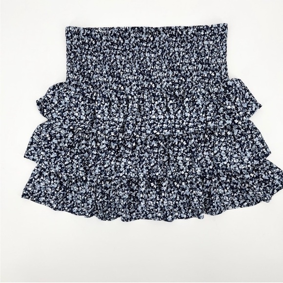 MICHAEL Michael Kors Ditsy Floral Ruffle Tiered Skirt Sz M - Picture 3 of 7